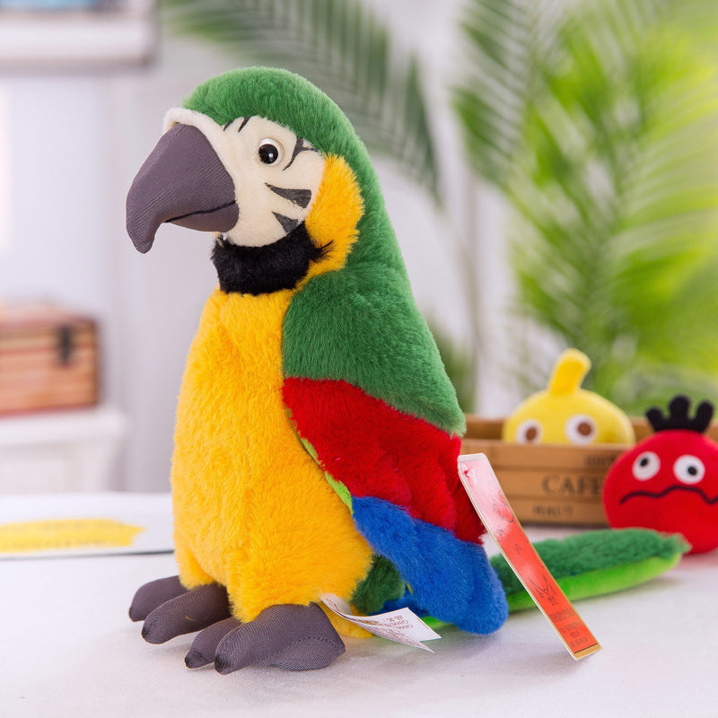 Elegia™ Papagaio – Pelúcia Realista Decorativa 30 cm