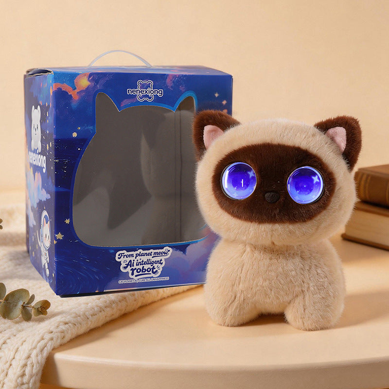 Interactive Plush Cat Toy