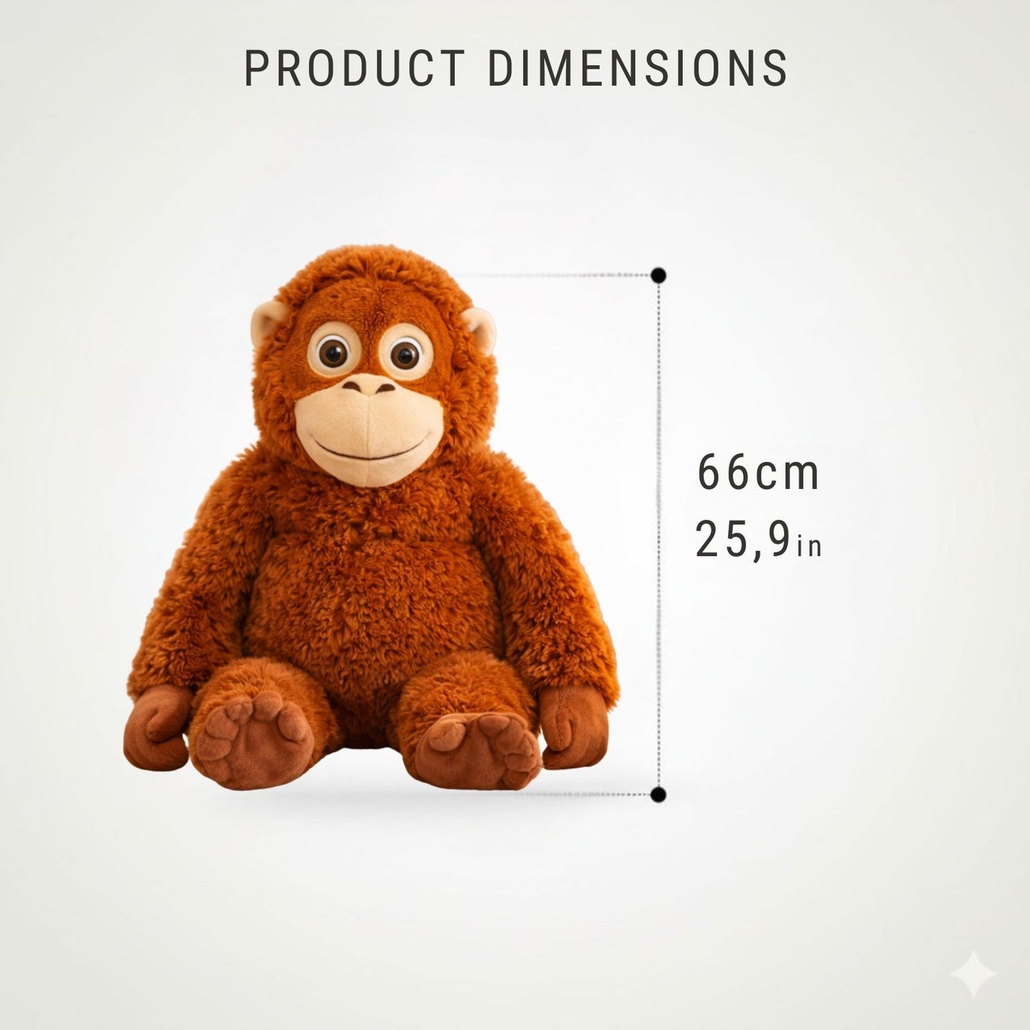 Punch™ – Peluche Orang-Outan Ultra Douce