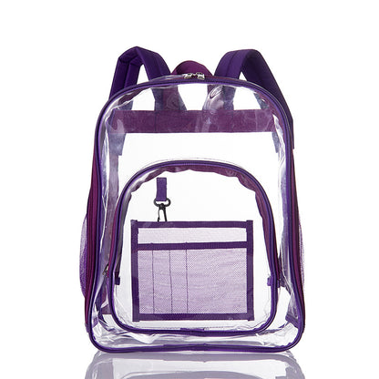 Clear Backpack – See-Through Waterproof PVC Bag for School & Everyday