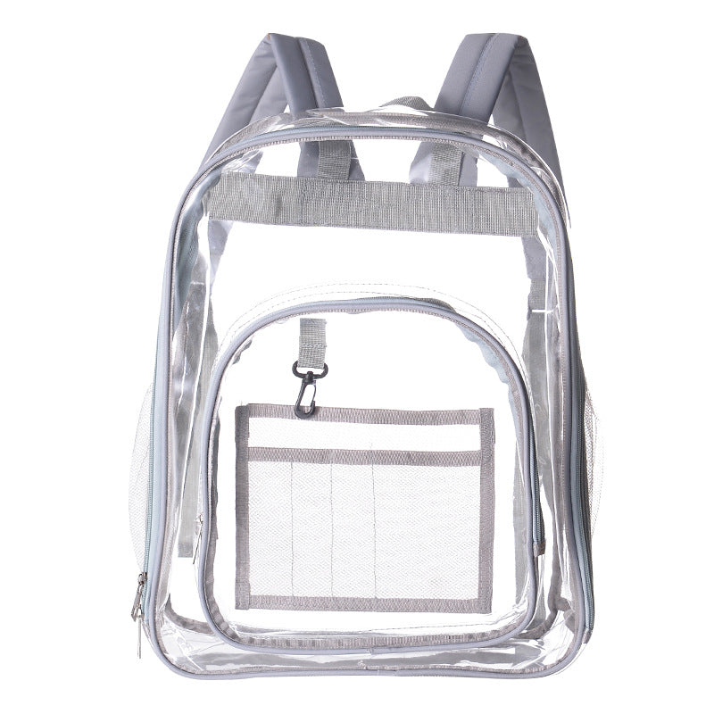 Clear Backpack – See-Through Waterproof PVC Bag for School & Everyday