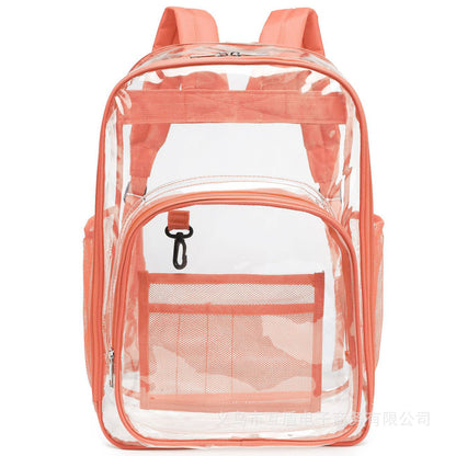 Clear Backpack – See-Through Waterproof PVC Bag for School & Everyday