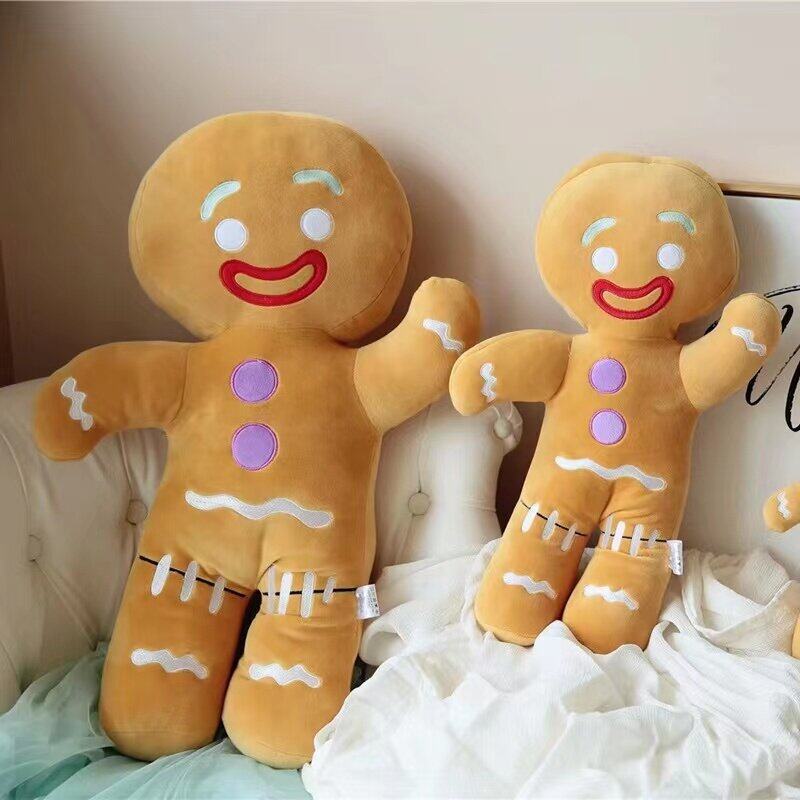 Lebkuchenmann Plüschtier – Weiche Kuschelpuppe & Deko-Geschenk (25–55 cm)