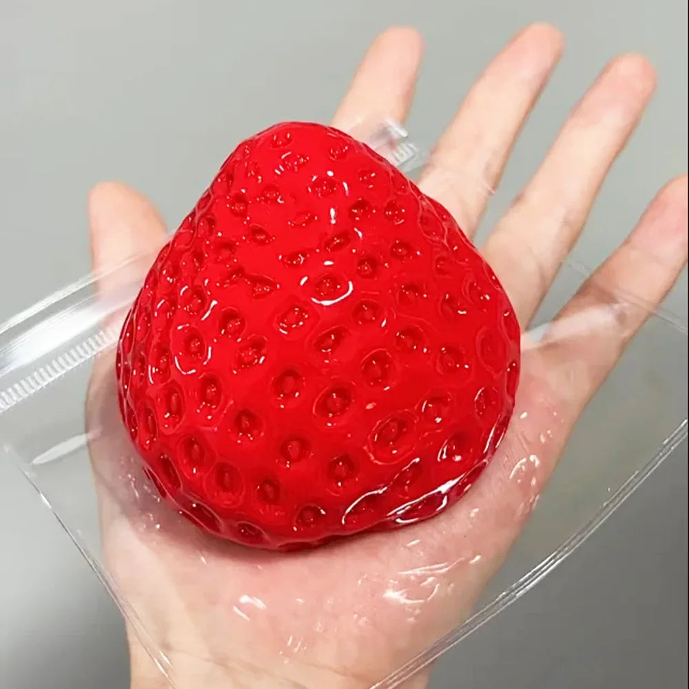 Giant Strawberry Sensory Squishy Stress Toy