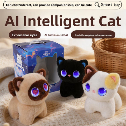 Interactive Plush Cat Toy