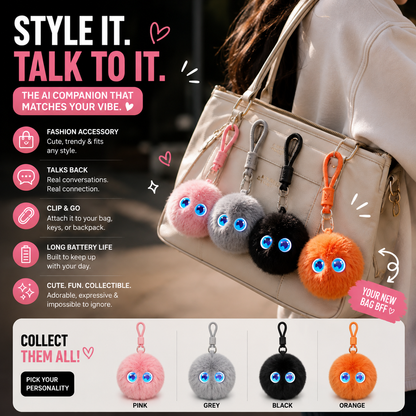 AI Talking Bag Charm — Your Companion That Talks Back