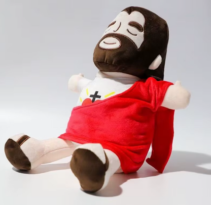 Calming Jesus Plush™ – Plush that Breathes & Plays Music | Christian Gift for Christmas & Baptism