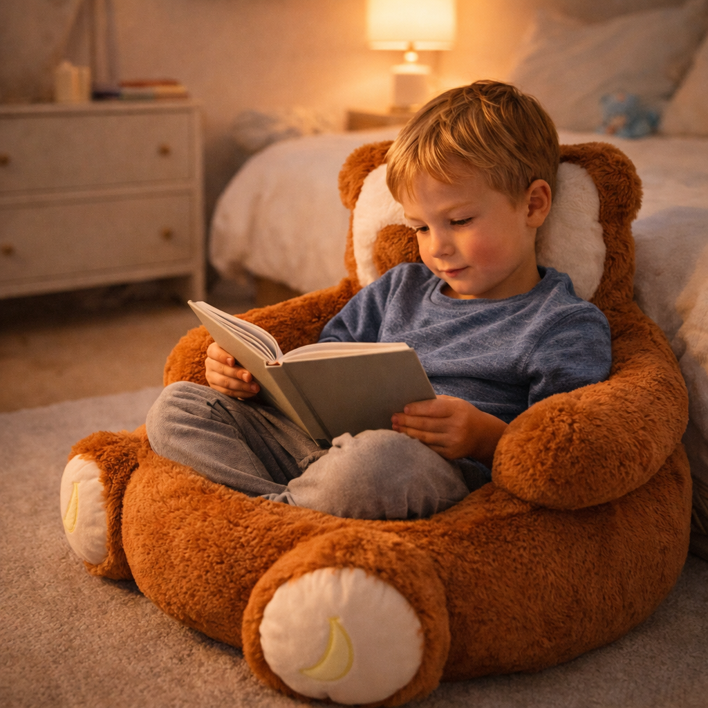 CozyMonkey™ Poltrona de Pelúcia – Conforto Ultra Macio