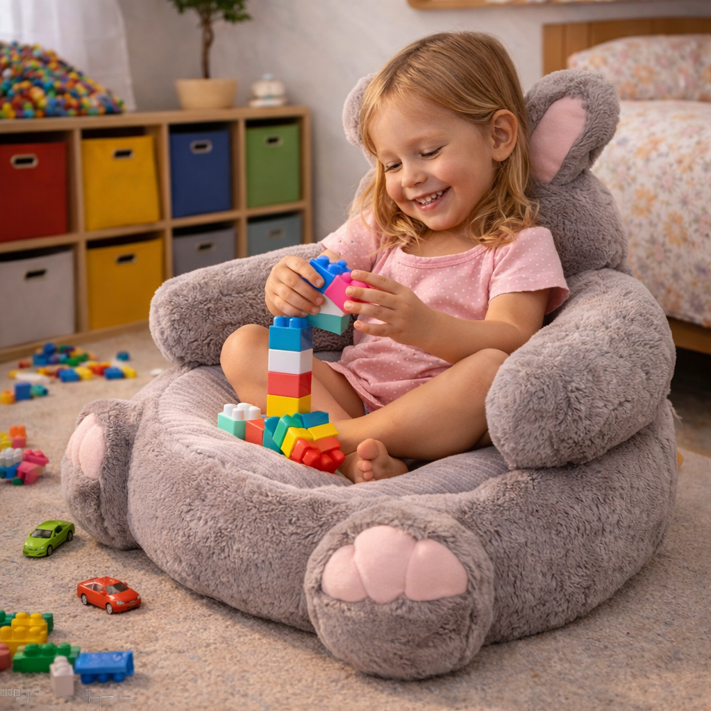 CozyBunny™ Plush Chair – Soft Comfort & Cozy Moments