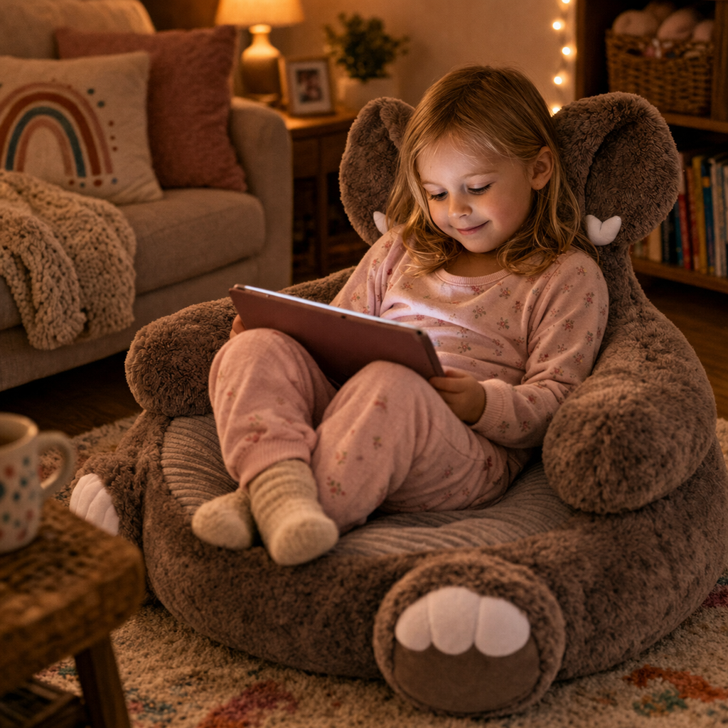 COZYELEPHANT™ Elephant Plush Chair – Soft Comfort & Cozy Relaxation