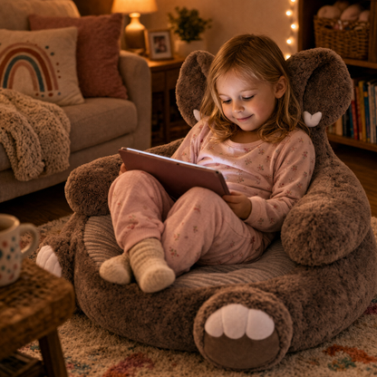 COZYELEPHANT™ Elephant Plush Chair – Soft Comfort & Cozy Relaxation