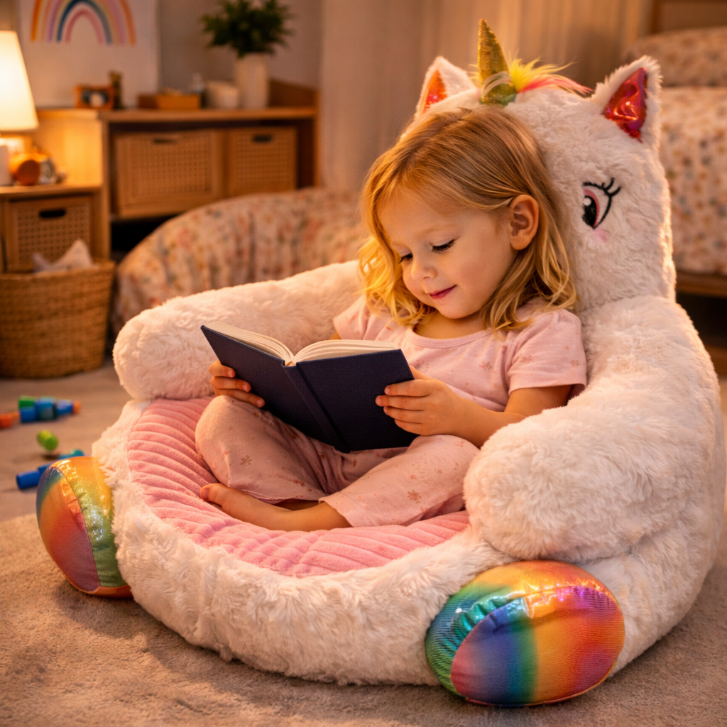 CozyUnicorn™ – Ultra Soft Unicorn Plush Chair