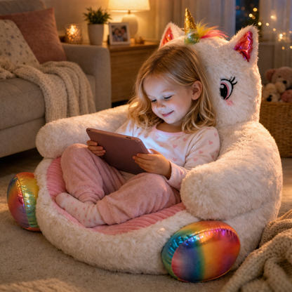 CozyUnicorn™ – Ultra Soft Unicorn Plush Chair