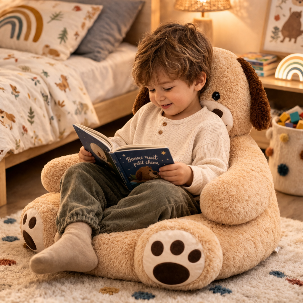 CozyDog™ – Ultra Soft Dog Plush Chair for Kids