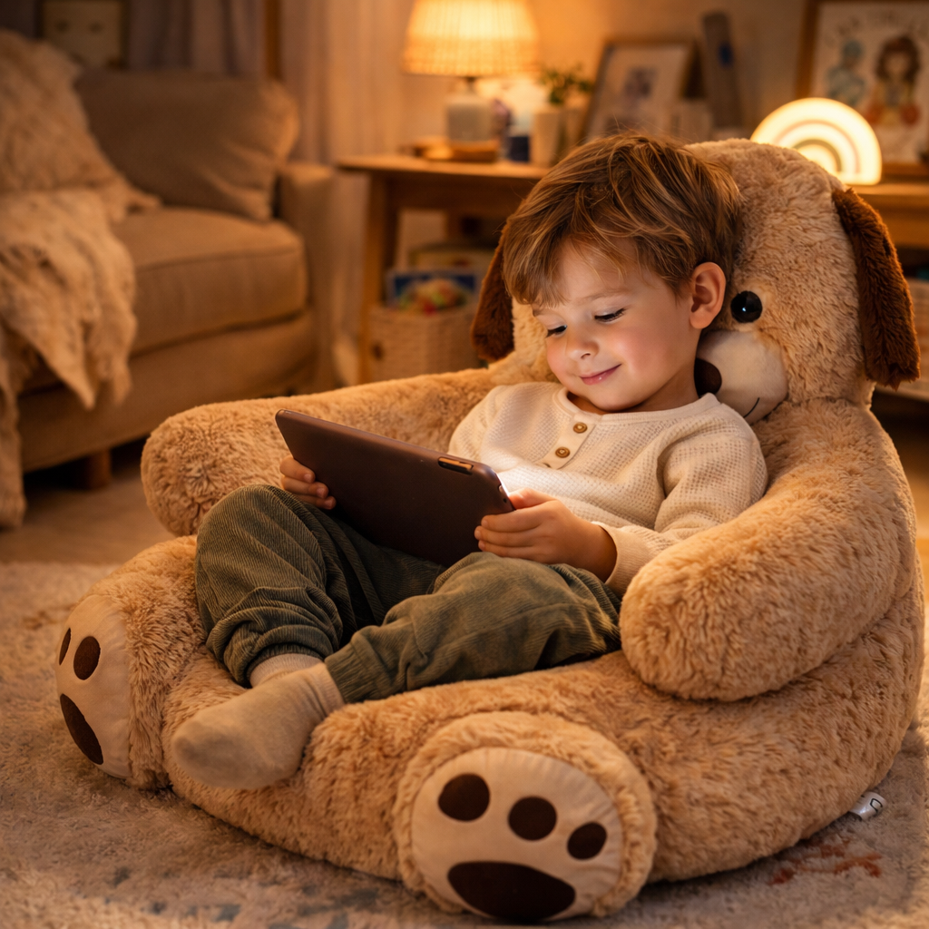 CozyDog™ – Ultra Soft Dog Plush Chair for Kids