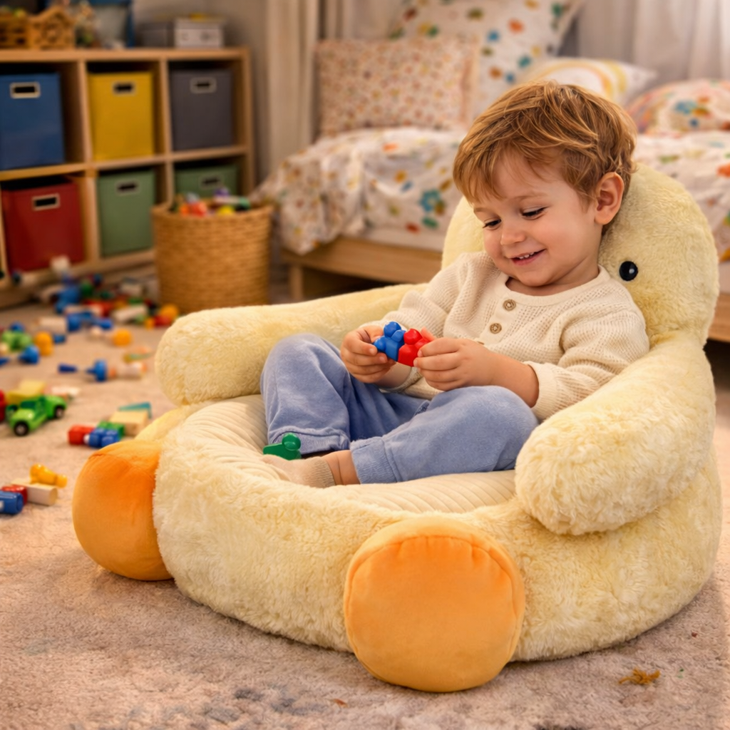 CozyDuck™ – Poltrona de Pelúcia Pato Ultra Confortável