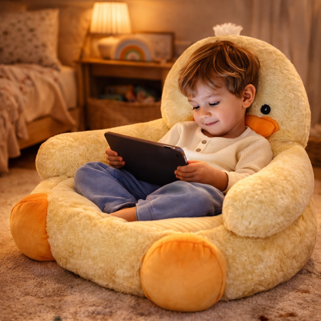 CozyDuck™ – Poltrona de Pelúcia Pato Ultra Confortável