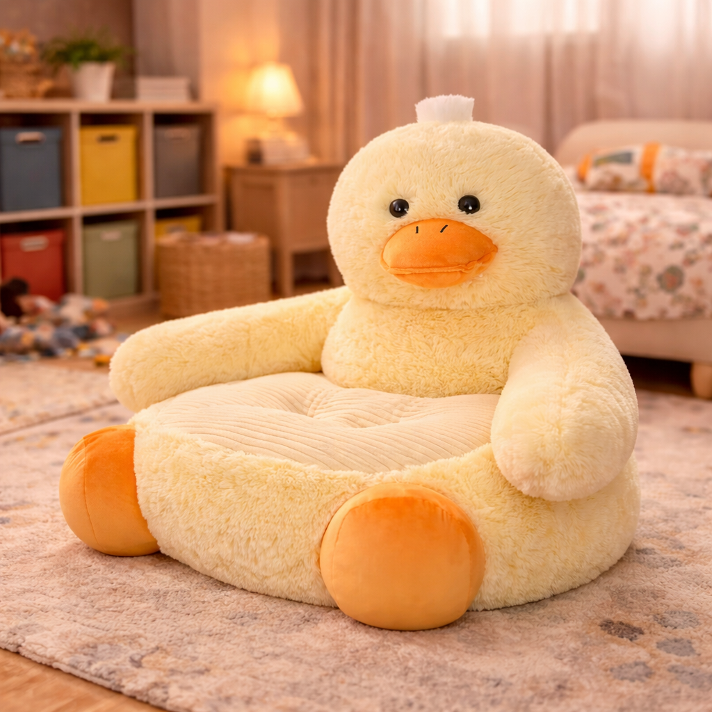 CozyDuck™ – Poltrona de Pelúcia Pato Ultra Confortável