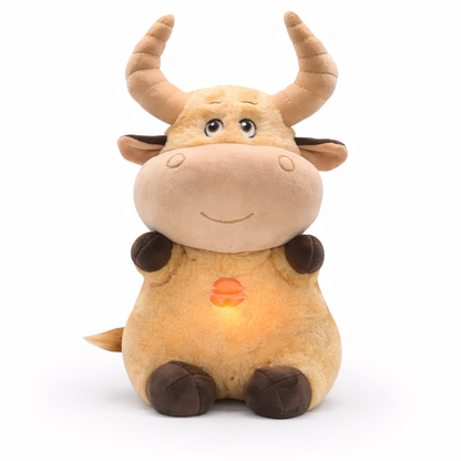 Peluche Vache Qui Respire & Musique – Doudou Apaisant Sommeil