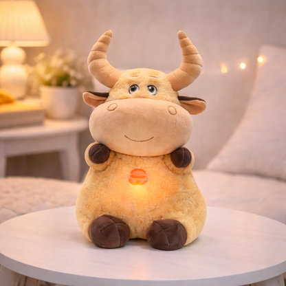 Peluche Vache Qui Respire & Musique – Doudou Apaisant Sommeil