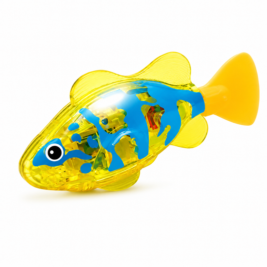 GlowSwim interactive light-up swimming bath fish toy