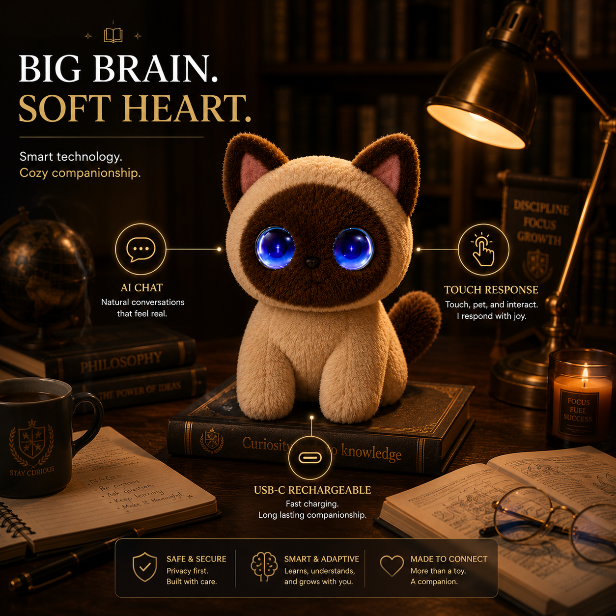 Sage — The Scholar AI Companion Cat (Siamese)