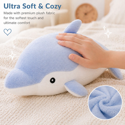 Soft Blue Dolphin Plush