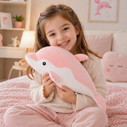Soft Pink Dolphin Plush
