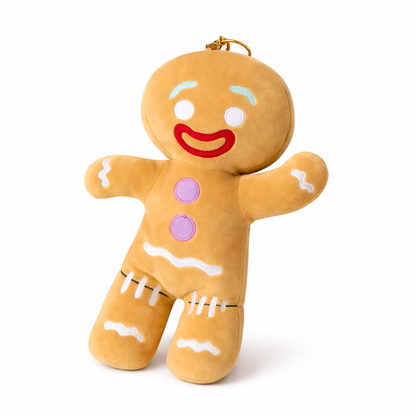 Lebkuchenmann Plüschtier – Weiche Kuschelpuppe & Deko-Geschenk (25–55 cm)