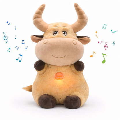 Peluche Vache Qui Respire & Musique – Doudou Apaisant Sommeil