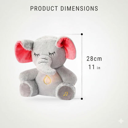 Peluche Éléphant Qui Respire & Musique – Doudou Apaisant Sommeil