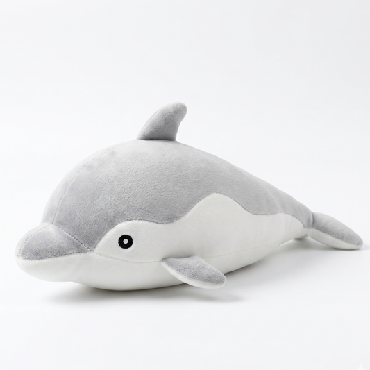 Soft Gray Dolphin Plush