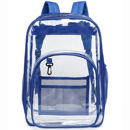 Clear Backpack – See-Through Waterproof PVC Bag for School & Everyday