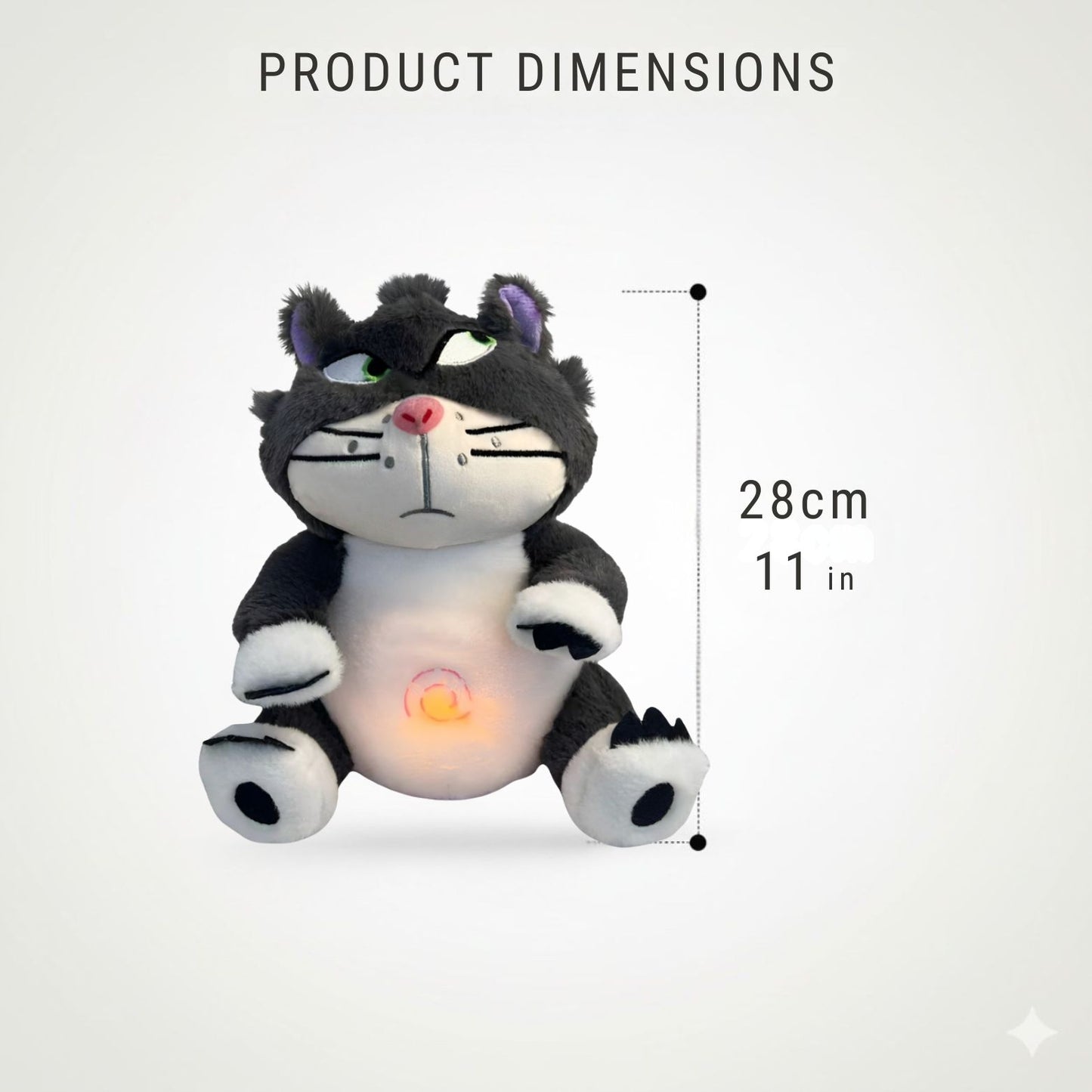 Peluche Anti-Stress qui Respire (Lumière & Musique) 