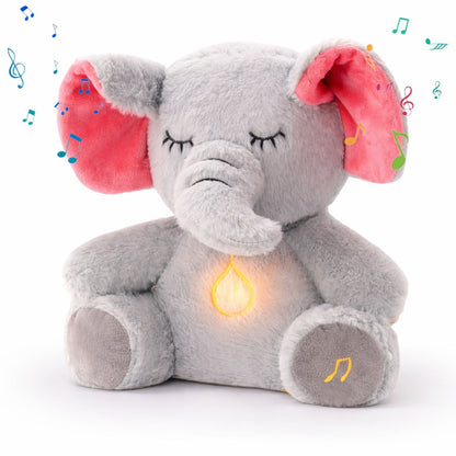 Peluche Éléphant Qui Respire & Musique – Doudou Apaisant Sommeil