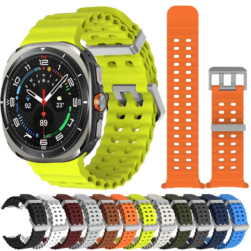 Silicone watch straps