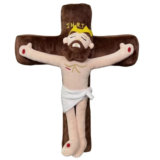 Décoration religieuse pour la maison : Poupée Vierge Marie, peluche éducative, coussin en peluche, poupée Jésus en peluche.