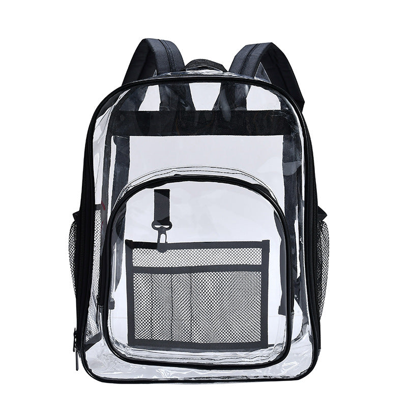 Clear Backpack – See-Through Waterproof PVC Bag for School & Everyday