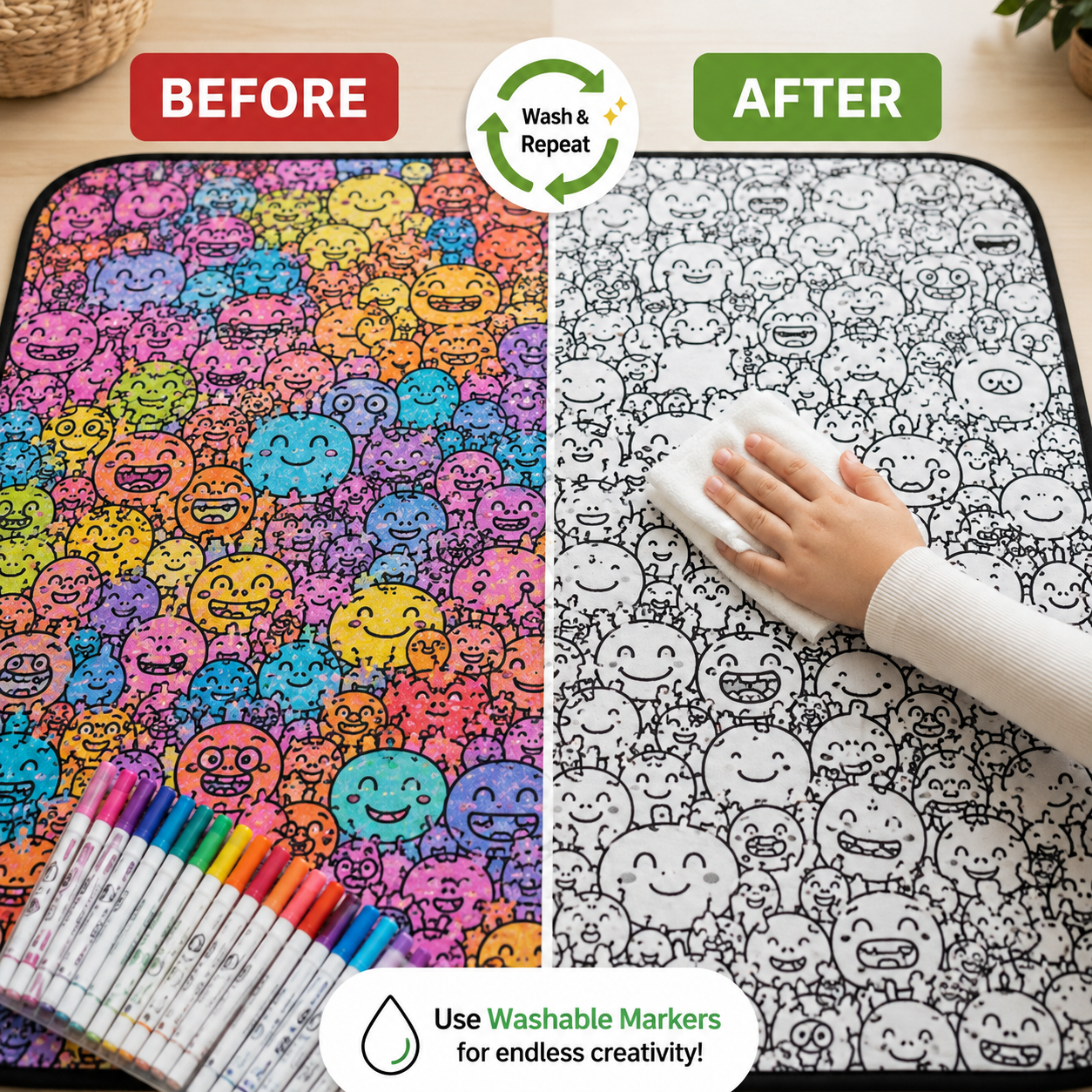 Creative Doodle Blanket™ – Reusable Coloring Blanket for Kids